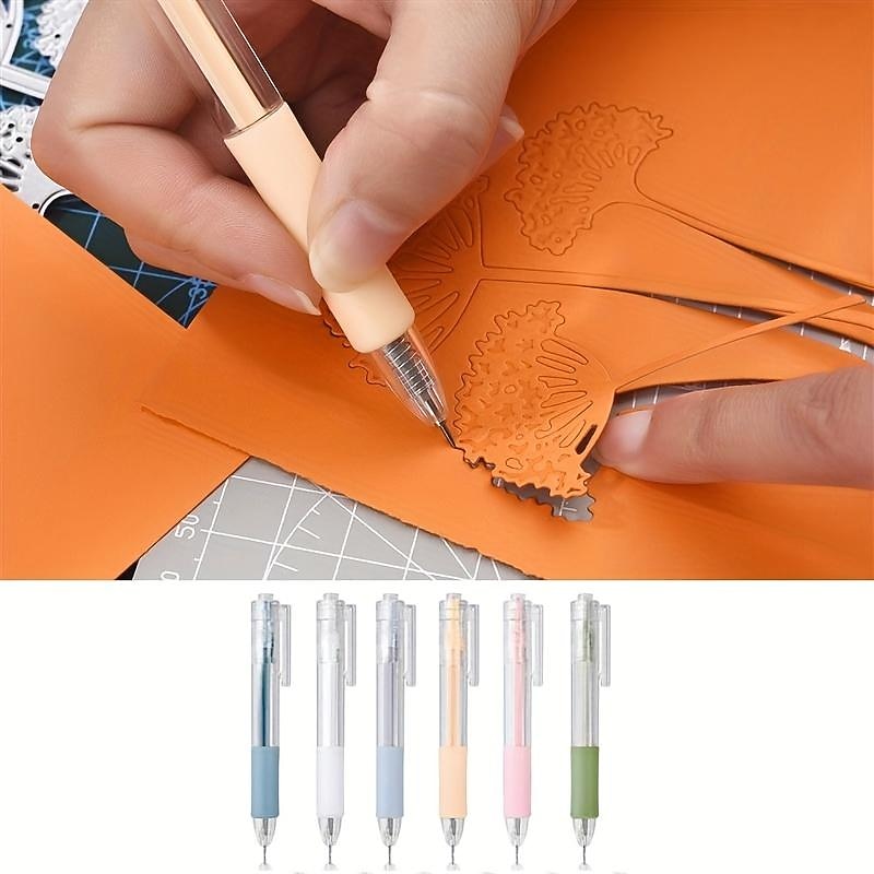 1pc Craft Paper Cutting Pen, Art Utility Knife Pen For Student, Craft Cutting Tool, Paper Pen Cutter, Art Precision Paper Cutting For Office Art Paper Scrapbook And Home DIY