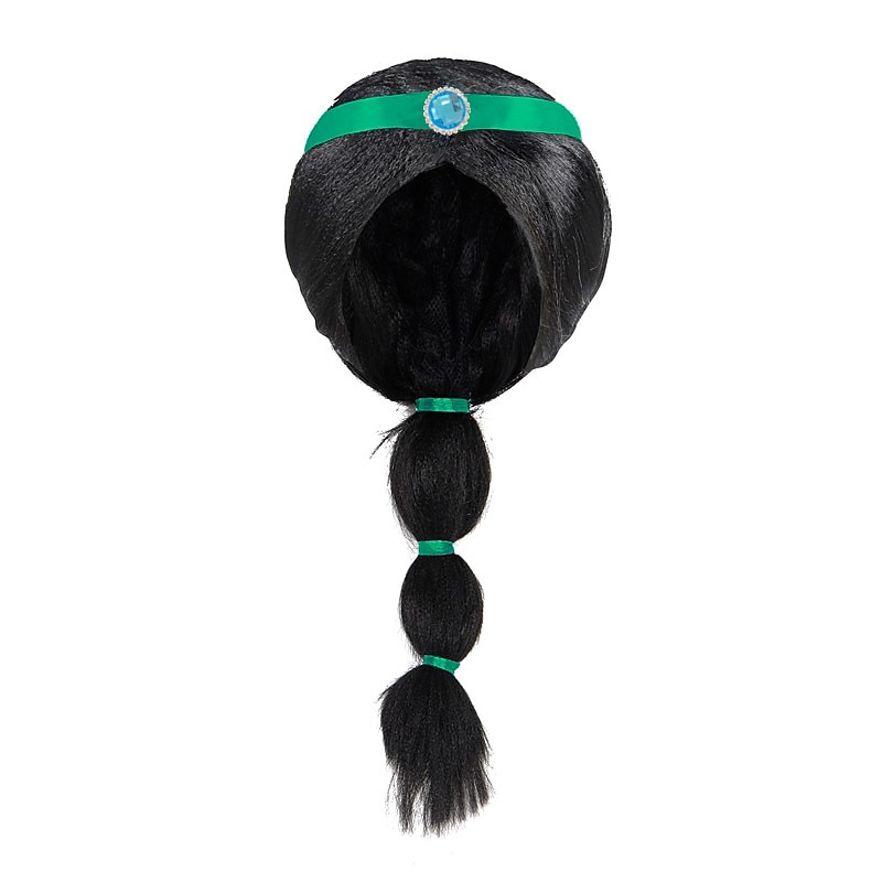 Aladdin and the Magic Lamp Fairytale Princess Jasmine Theme Party Costume Dance Costumes Girls' Movie Cosplay Halloween Silver Wig Yellow Dress Halloween Carnival Masquerade World Book Day Costumes4