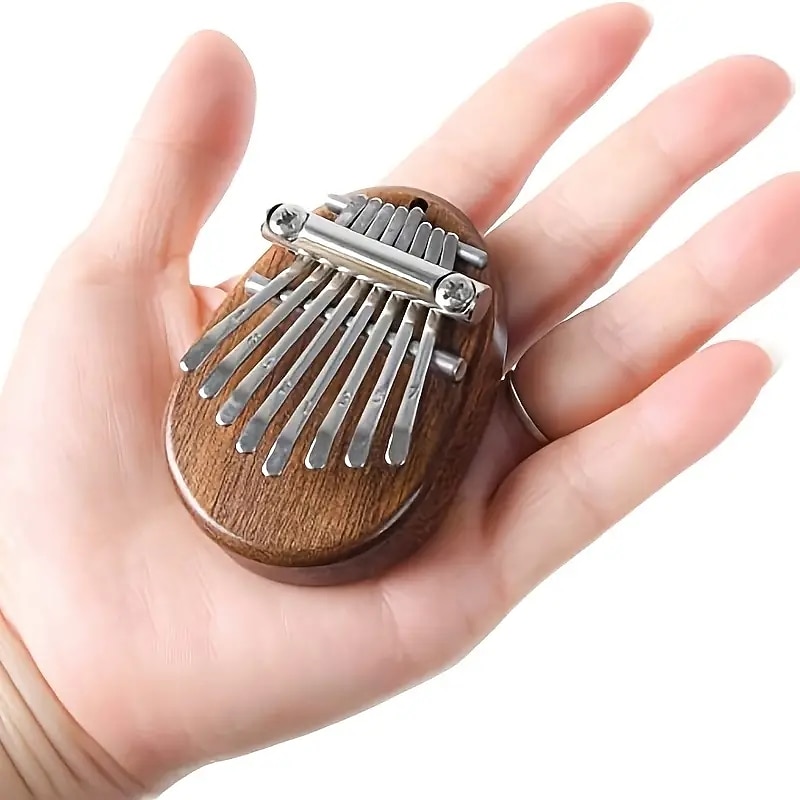 8 Key Mini Kalimba High Quality Exquisite Finger Thumb Piano Marimba Musical Good Accessory Pendant Gift2