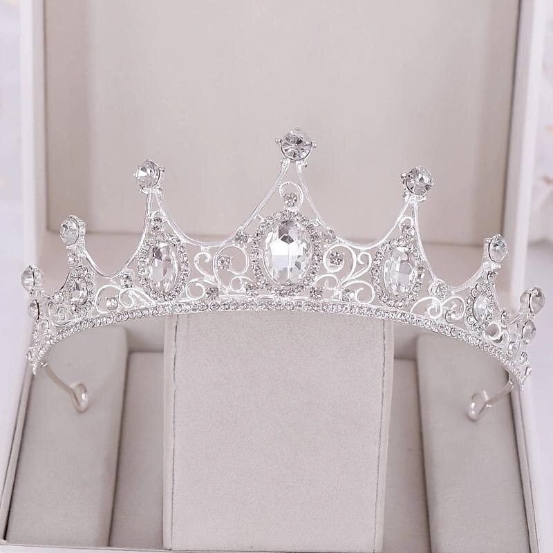 Rhinestone Crown Headband Wedding Bride Princess Queen Hair Tiara3