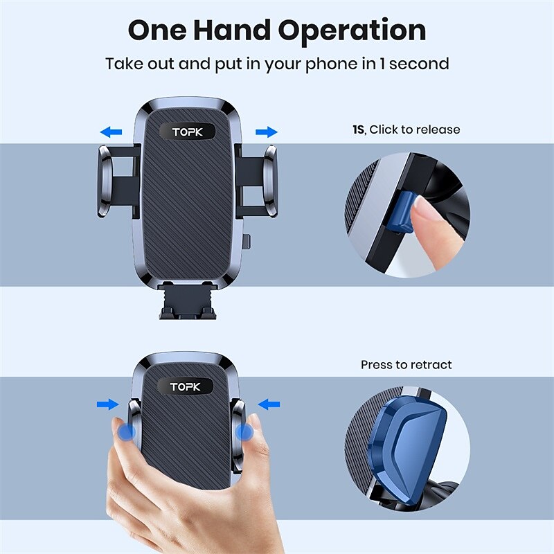 Car Vent Phone Mount Portable Rotatable Adjustable Phone Holder for Car Compatible with All Mobile Phone Phone Accessory4