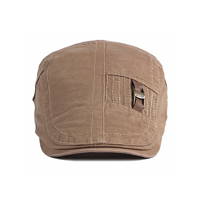 Men's Flat Cap Ascot Hat Newsboy Hat Black Dark Navy Cotton Fashion Streetwear Stylish 1920s Fashion Outdoor Daily Going out Plain Warm4