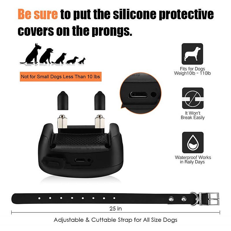 400M Dog Training Collar Waterproof Dog Trainer Rechargeable Remote Control Smart Dog Electric Collar4