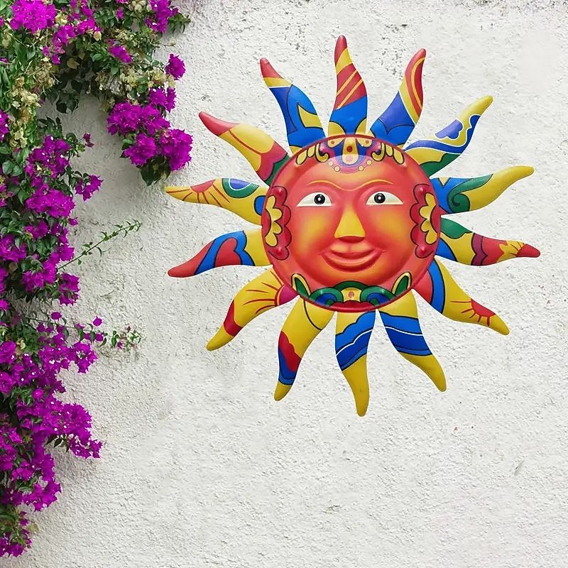 1pc Metal Wall Art (12.5'') Metal Sun Wall Hanging Art Decoration Hanging Sign Outdoor Decor Yard Decor Garden Decorations Room Decor Scene Decor Bedroom Decor Entrance Decor Kitchen2