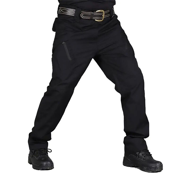 Men's Cargo Pants Tactical Pants Trousers Multi Pocket Plain Wearable Outdoor Casual Daily Cotton Blend Sports Fashion Black Army Green4