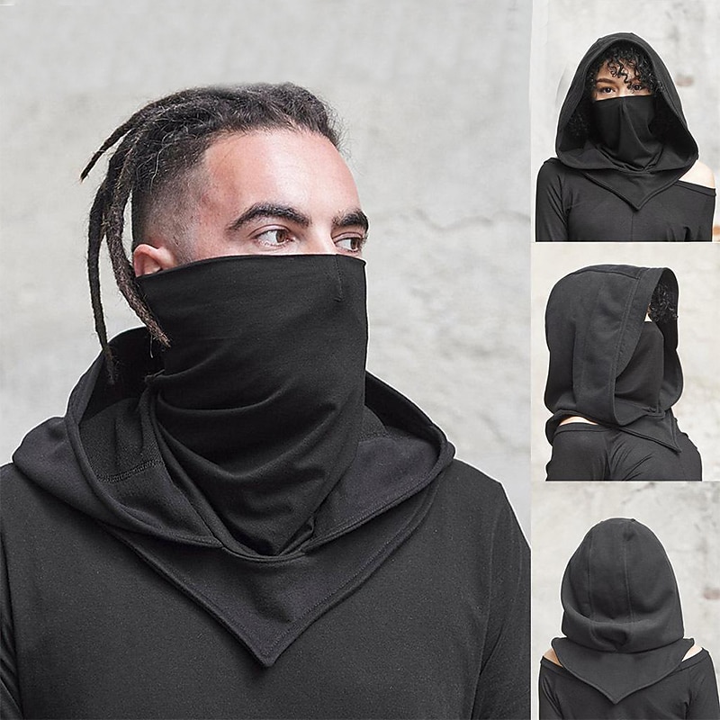 Punk & Gothic Medieval Mask Hooded Viking Ranger Archery Fancy Dress Men's Women's Halloween Carnival Party / Evening Adults' Mask All Seasons