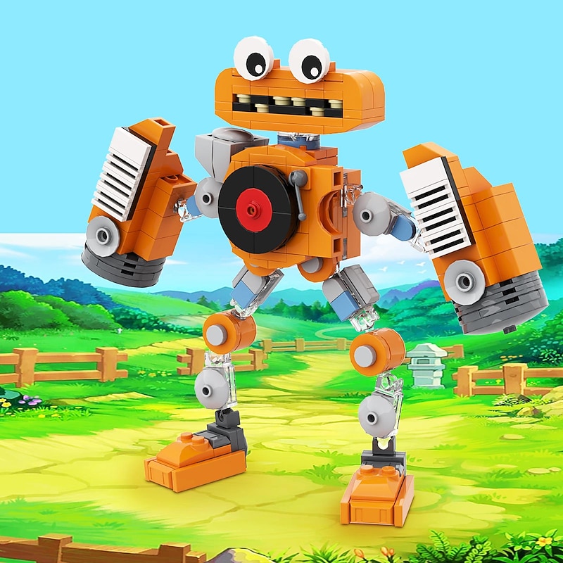 Building Blocks,Explosive My Singing Monsters Assembling Building Block Game Monster Choir Small Particle Building Block Toys