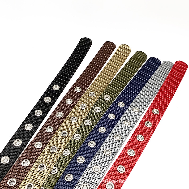 Unisex Tactical Belt Golf Web Belt for Jeans Frame Buckle Black Red Nylon Plain Daily Wear Going out Weekend2