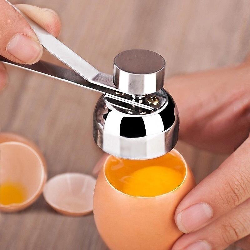 Egg Topper Cutter, Stainless Steel Egg Opener Eggshell Cutter Kitchen Remover Tool For Raw/Soft Hard Boiled Egg3