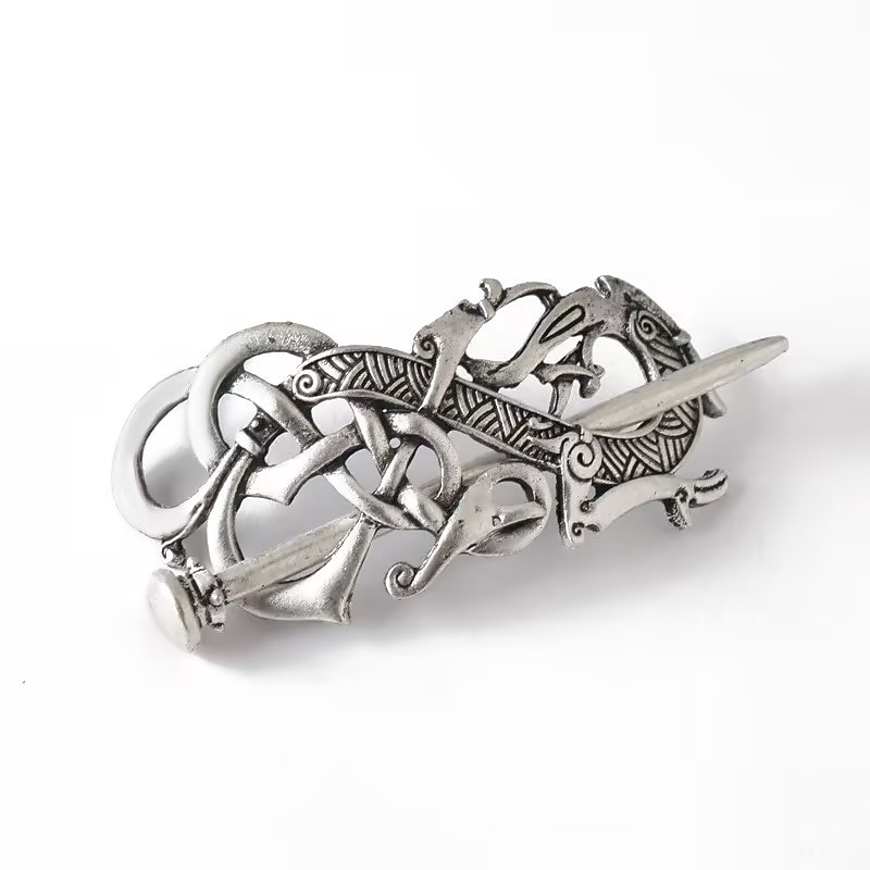 1pc Viking Hair Clips Celtic Knot Hair Pins Vintage Hair Sticks Irish Hair Accessories For Long Hair2