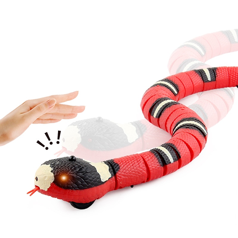 New Strange Trick Toy Reptile Remote Control Rattlesnake Induction Naja Many-banded Krait Funny Toy2
