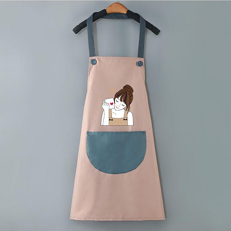 Waterproof Chef Apron For Women and Men, Kitchen Cooking Apron, Personalised Gardening Apron, Oil-proof Work Apron Cross Back Heavy Duty Adjustable2