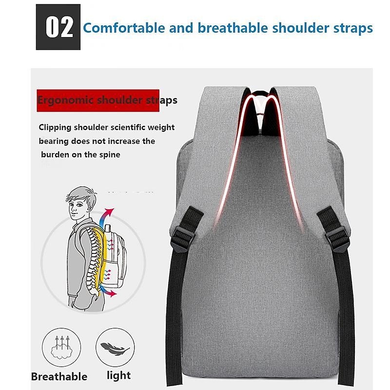 Laptop Usb Backpack School Bag Rucksack Anti Theft Men Backbag Travel Daypacks Male Leisure Backpack Women, Back to School Gift4