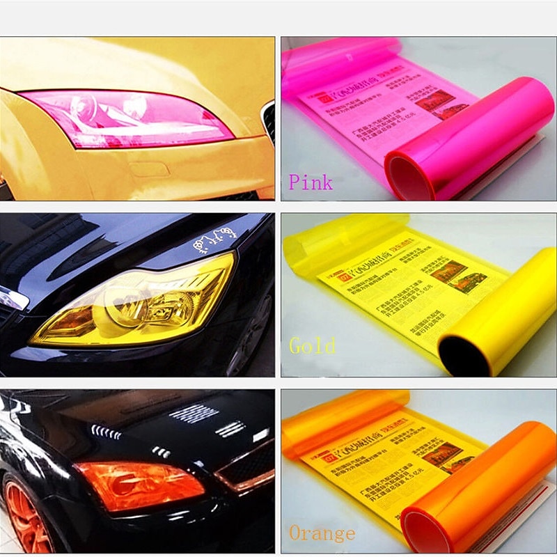 Car-Styling 30CMX60CM Auto Car Light Headlight Taillight Tint Styling Waterproof Protective Vinyl Film Sticker Car Accessories Pel¨ªcula de la linterna Filme farol Film de phare4
