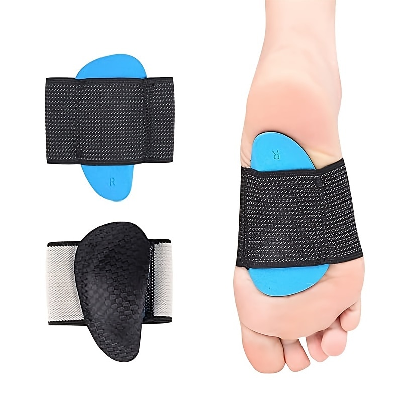 Adjustable Arch Support Brace with Cushioned Pads for Foot Pain Relief - Ideal for Plantar Fasciitis and Everyday Comfort