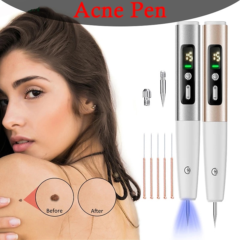 Skin Tag Remover 15 Level Laser Plasma Pen Freckle Mole Warts Removal Lcd Nevus Tattoo Black Spots Remover Blemish Removal