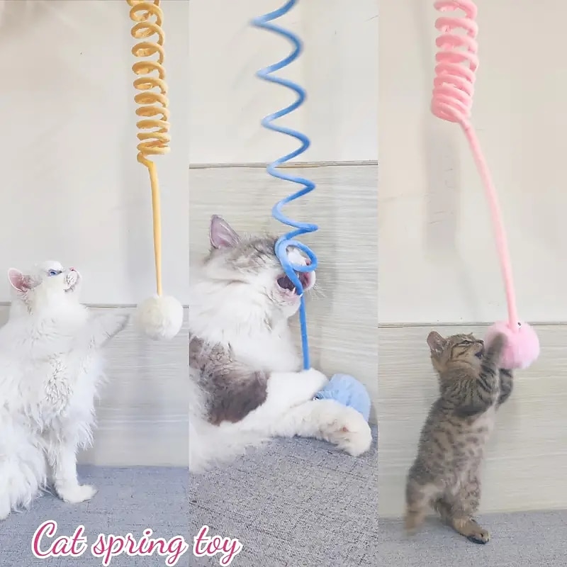 Cat Toys For Indoor Cats Attractive Relieve Boredom High Elasticity Rope Simulation Balls