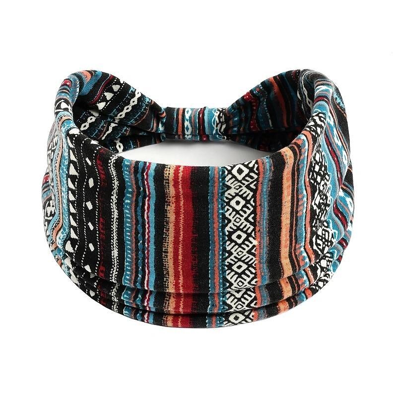 Women Elastic Headband Hair Headband Ladies Yoga Hijab Exercise Wicking Headband Elastic Non Slip Headband Knotted Running Sports Headband Girls Soccer Headbands2