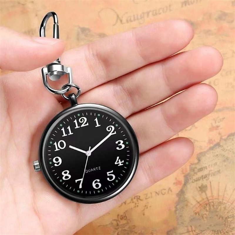 2023 Pocket Watches Nurse Pocket Watch Keychain Fob Clock with Battery Doctor Medical Vintage Watch4