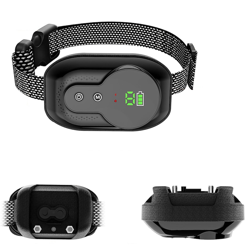 Pet Bark Stopper Intelligent Identification Charging Waterproof Electric Shock Dog Training Collar Dog Training Device4