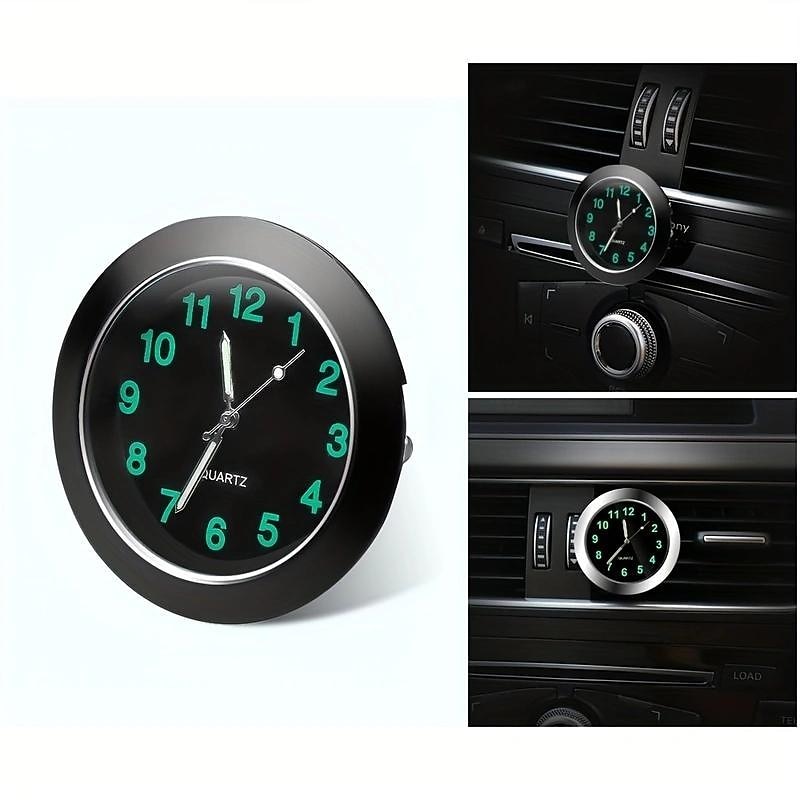 Mini Digital Car Clock, Luminous Stick-On Dashboard Watch, Quartz Mechanics, Auto Interior Accessory2