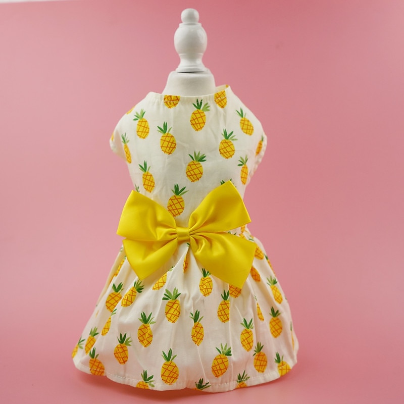 Dog Cat Dress Fashion Cute Waterproof Breathable Soft Washable Comfortable Outdoor Casual Daily Dog Clothing for Bichon Frise Pomeranian Baby Pet Papillon Small3