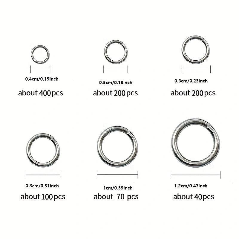 1010pcs Jump Rings, Jewelry Making Jump Rings, Mix 6 Sizes, Split Ring With 1pcs Jump Ring Open/Close Tool For Jewelry Making Or Repairing Necklace Earrings Bracelet DIY (Silvery)2
