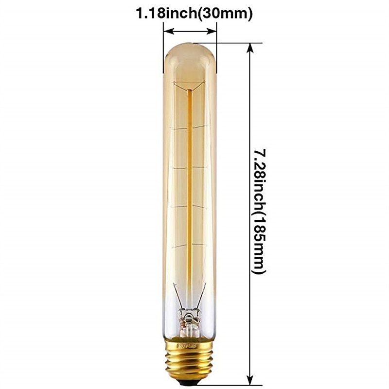 Retro Lamp T185 40W E27 Filament Dimmable Decorative Incandescent Ampoule Vintage Edison Light Bulb for Home Living4