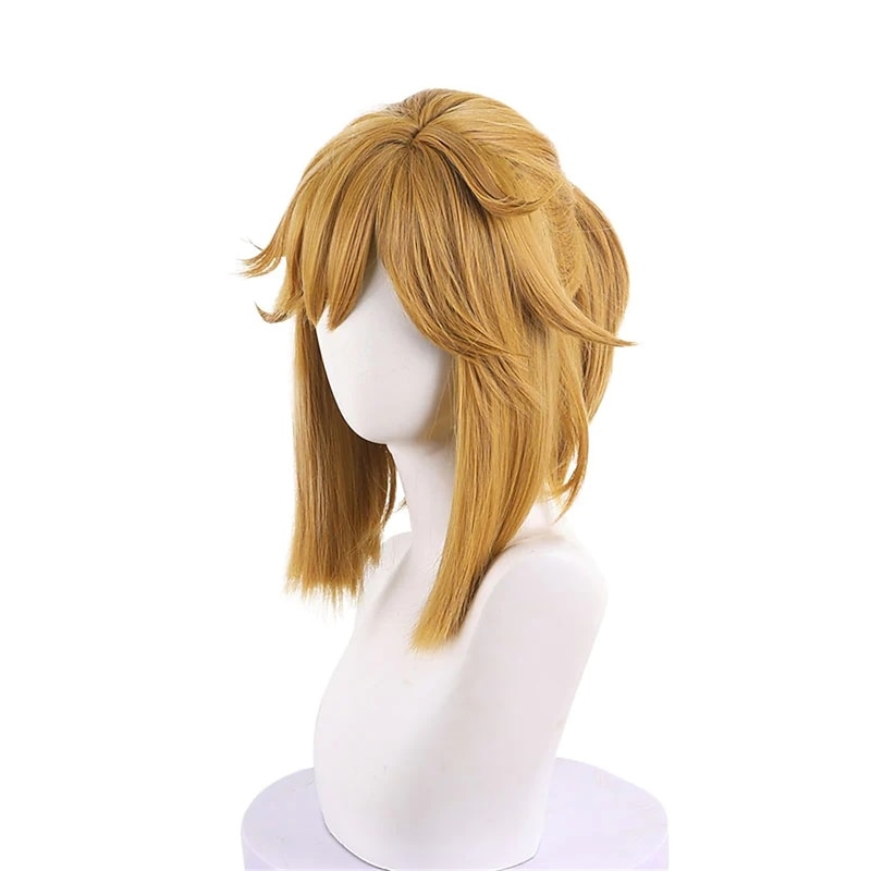 Yellow Cosplay Wig Halloween Wigs2