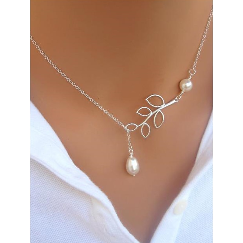 Women's necklace Fashion Outdoor Leaf Necklaces4