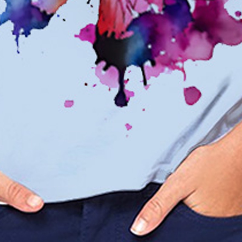 Girls' 3D Graphic Animal Butterfly T shirt Tee Short Sleeve 3D Print Summer Spring Active Fashion Cute 100% Cotton Kids 3-12 Years Outdoor Casual Daily Regular Fit4