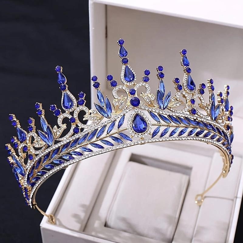 Luxury Baroque Crystal Bridal Tiaras Rhinestone Crown Bridal Diadem Wedding Hair Accessories For Women's Fashion Jewelry2