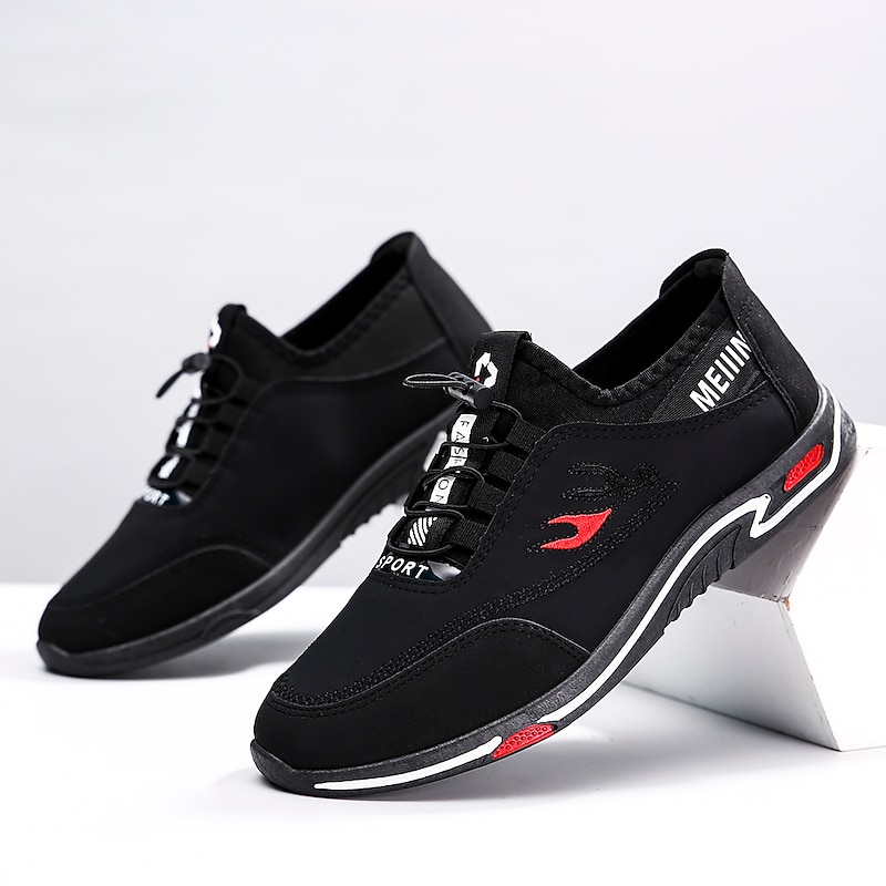 Men's Sporty Blue & Black Sneakers - Durable Outdoor Shoes with Quick Lace System, Ideal for Hiking and Casual Wear4