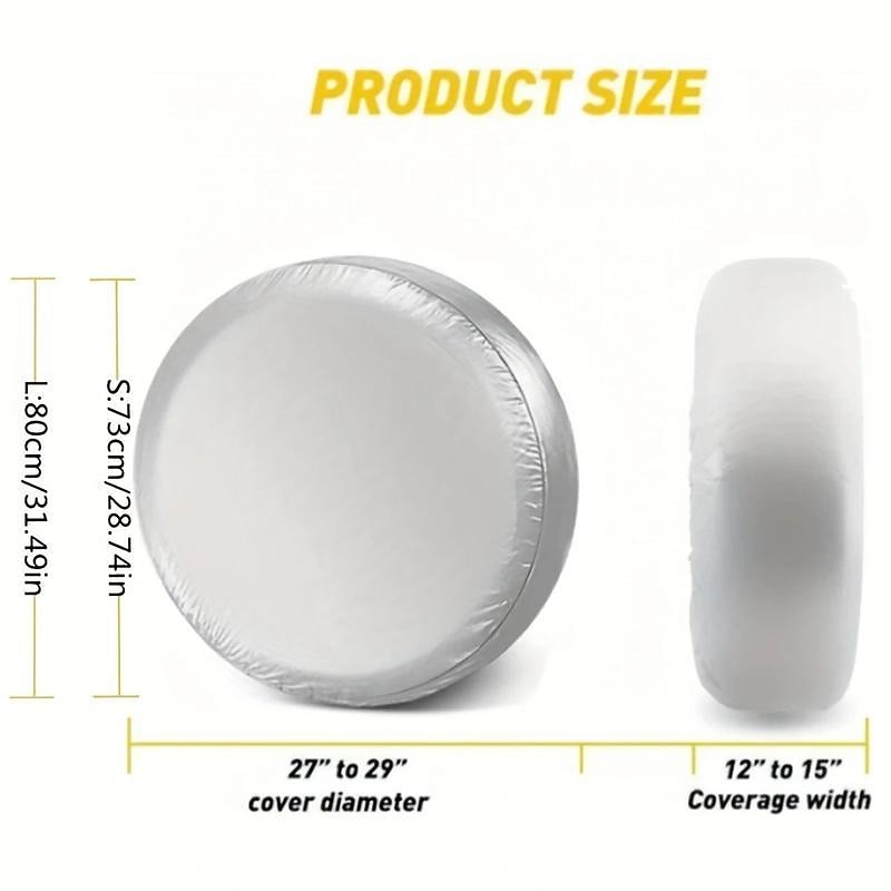 4 Pack Waterproof Tire Covers Protect Your RV Trailer Camper Wheels from Corrosion!3