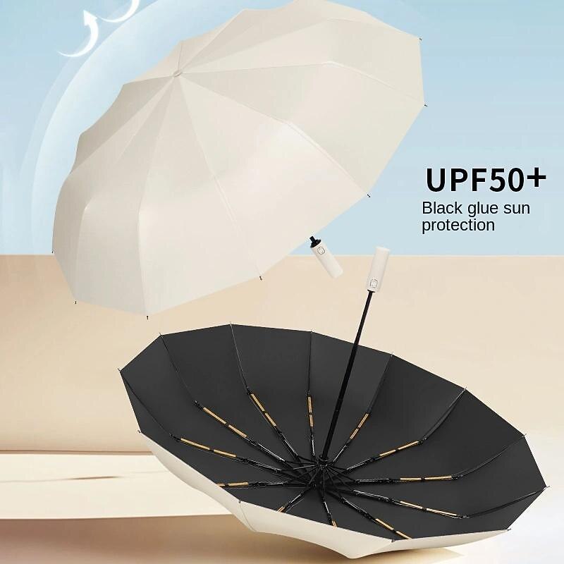Umbrella for the Sun Automatic Folding Large High-quality Umbrella Rainproof And Windproof Strong Umbrella Family Entertainment Outdoor Rainproof And Sunscreen Dual-use Parasol3