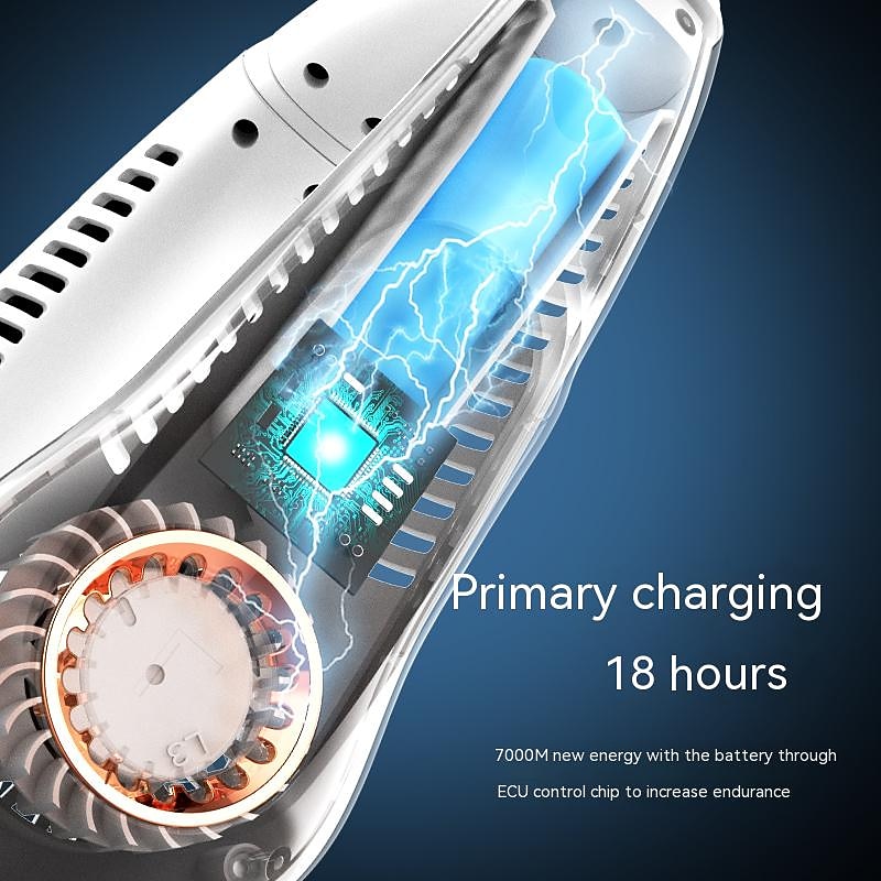 Mini Bladeless Neck Fan – USB Rechargeable Air Cooler with Digital Display, Portable Power Vent for Indoor and Outdoor Use 5