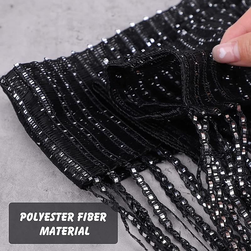 String Curtains Sparkle Door Curtain Fly Curtain Rod Pocket,Curtains Panel Divider Window Door Fly Screen for Door Wall and Window Decoration,100*200cm2