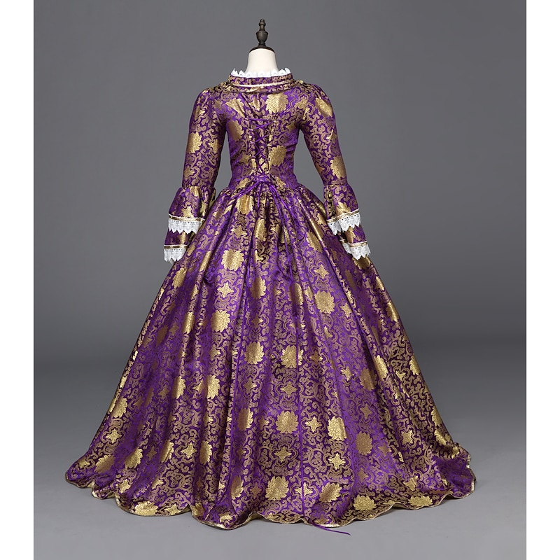 18th Century Women's Rococo Ball Gown Princess Maria Antonietta Rococo Victorian Renaissance Vacation Dress4