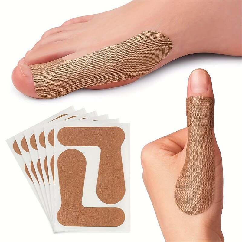 2 Pcs Waterproof Finger and Toe Protective Adhesive Bandages - Flexible and Breathable Blister Prevention Pads for Daily Use, Sports, and Outdoor Activities
