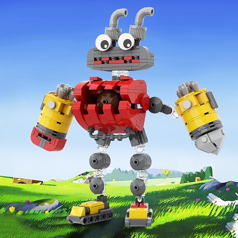 Building Blocks,Explosive My Singing Monsters Assembling Building Block Game Monster Choir Small Particle Building Block Toys2