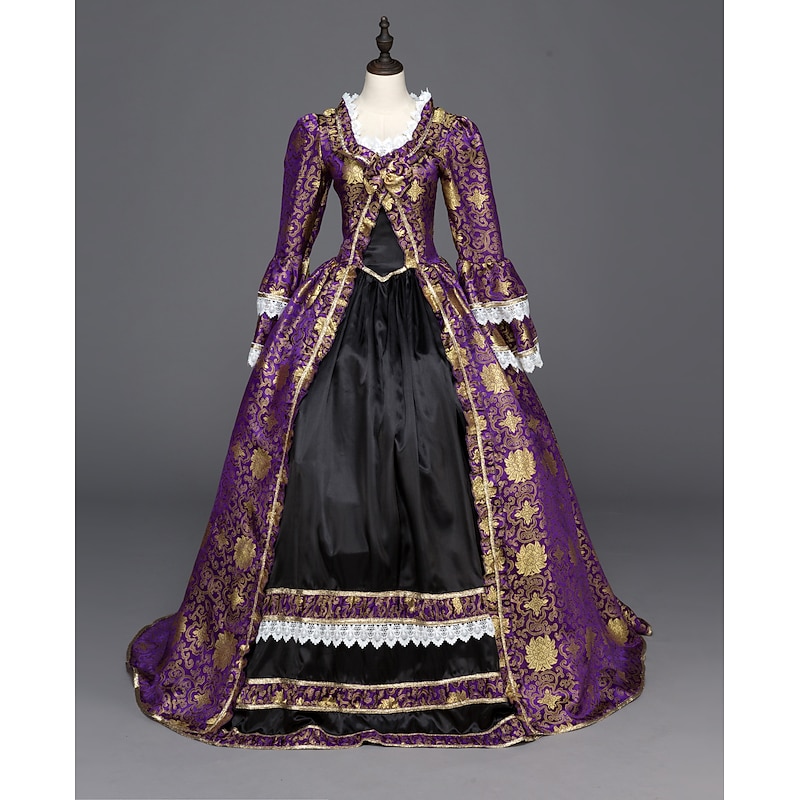 18th Century Women's Rococo Ball Gown Princess Maria Antonietta Rococo Victorian Renaissance Vacation Dress