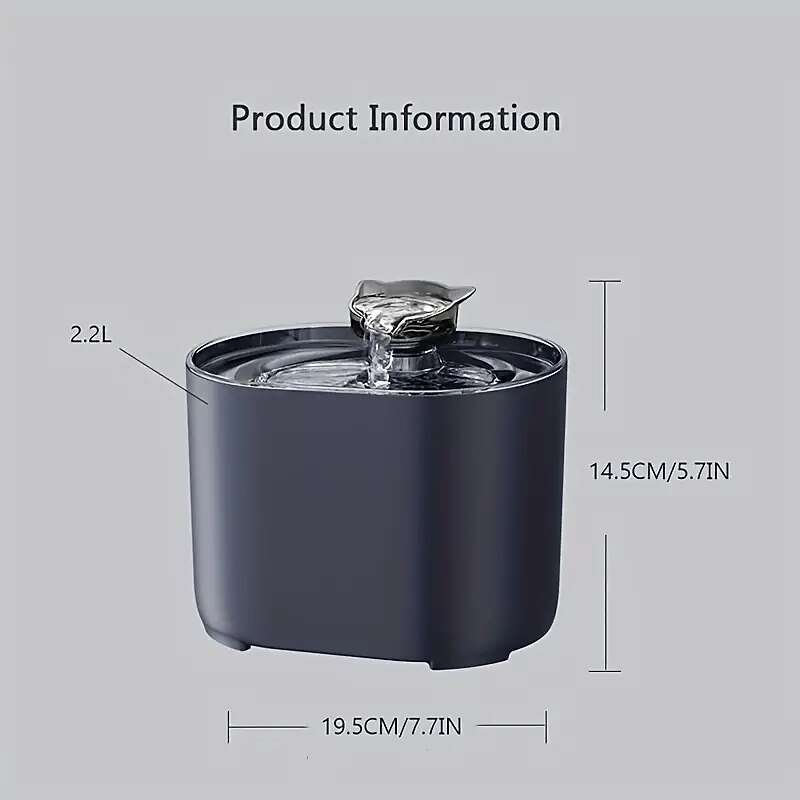 2.2L Pet Water Fountain For Cats And Dogs Water Dispenser Pet Drinking Water Supplies3