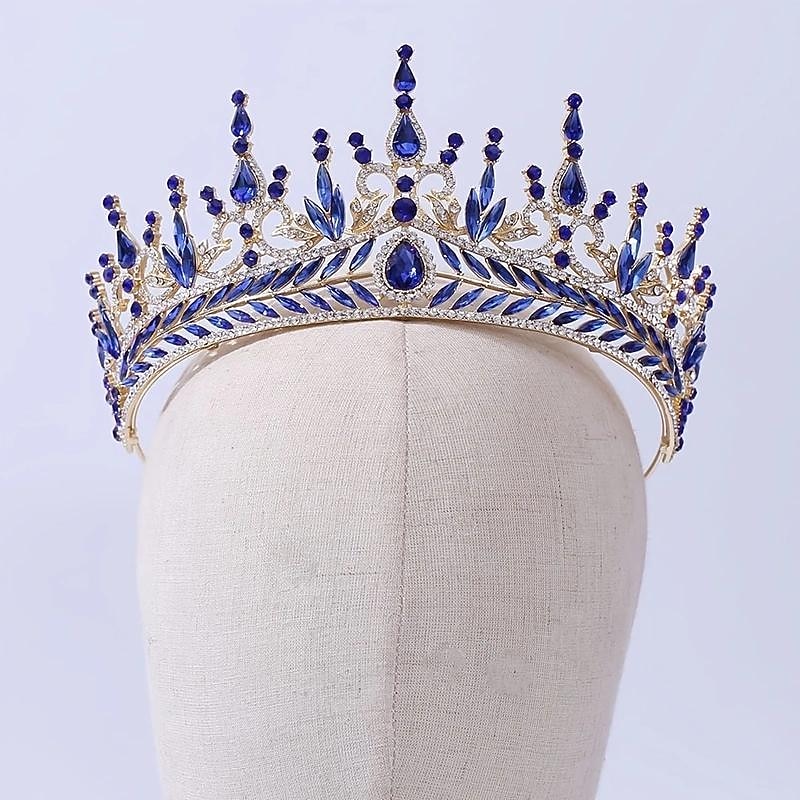 Luxury Baroque Crystal Bridal Tiaras Rhinestone Crown Bridal Diadem Wedding Hair Accessories For Women's Fashion Jewelry3