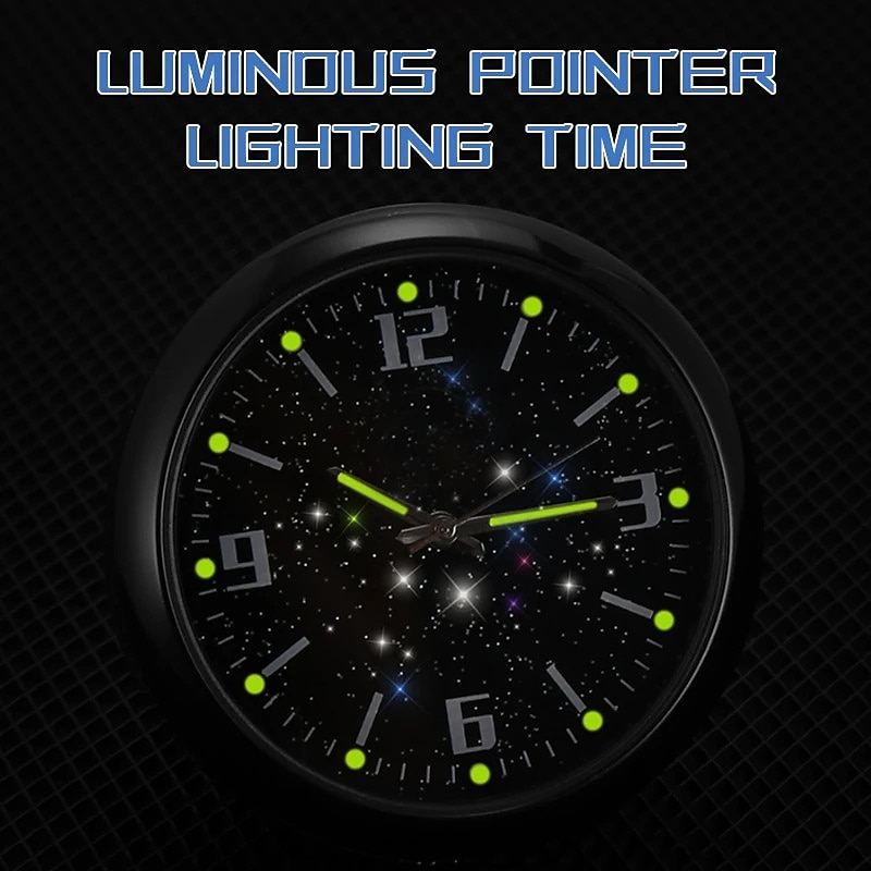 New Upgrade Car Refit Accessories With Luminous Star Sky Clock Electronic Quartz Ornaments Watch Clock Apply for All Car3