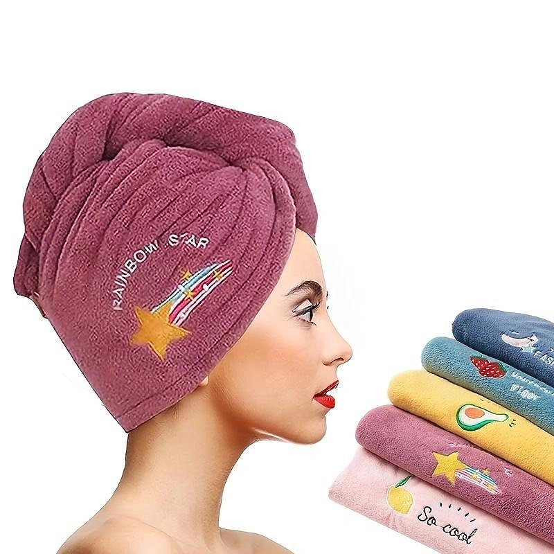 Dry Hair Cap Female Super Absorbent Quick-Drying Hair Towel Wiping Hair Towel Shower Cap Artifact 2021 New Turban Thickening