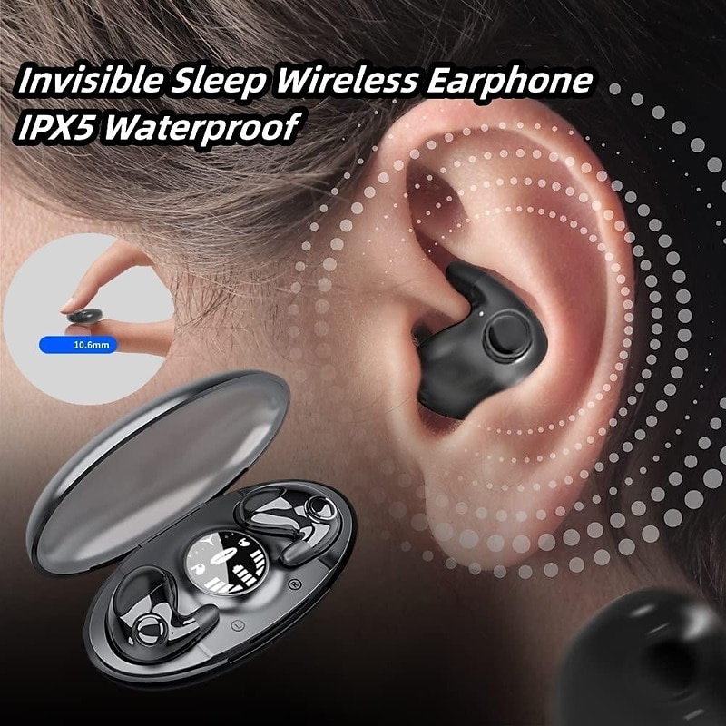 Sleeping BT Earphones Can Lie On The Side Ears Can Be Worn For A Long Time Without Pain Mini Does Not Flash Light High-quality Sound Quality 2024 – GB