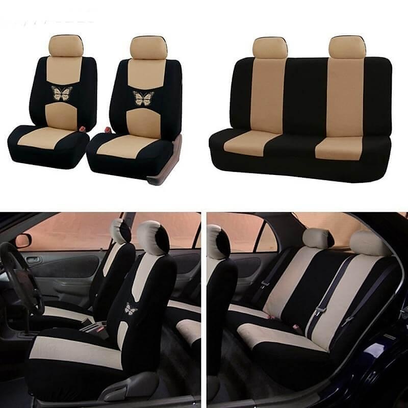 StarFire 4/9pcs Fashion Car Seat Covers Universal Car Seat Cover Car Seat Protection Covers Women Car Interior Accessories (9 Colors)2