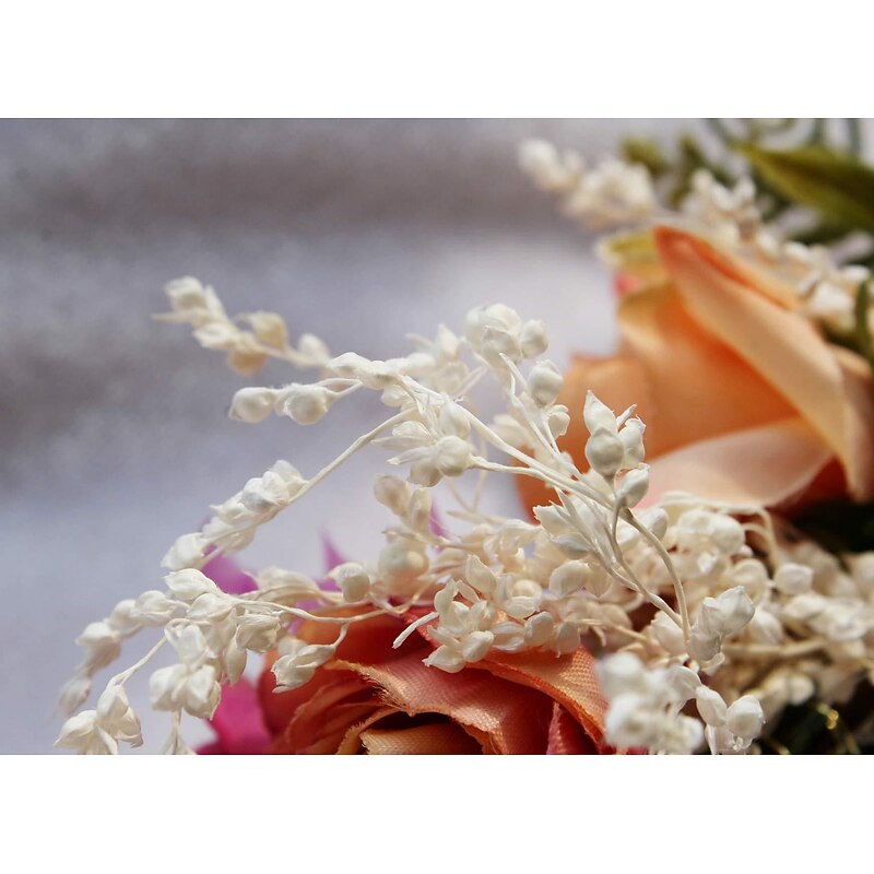 Women Floral Crown Rose Flower Headband Hair Wreath Floral Headpiece Halo Boho with Ribbon Wedding Party Festival Photos by Vivivalue4