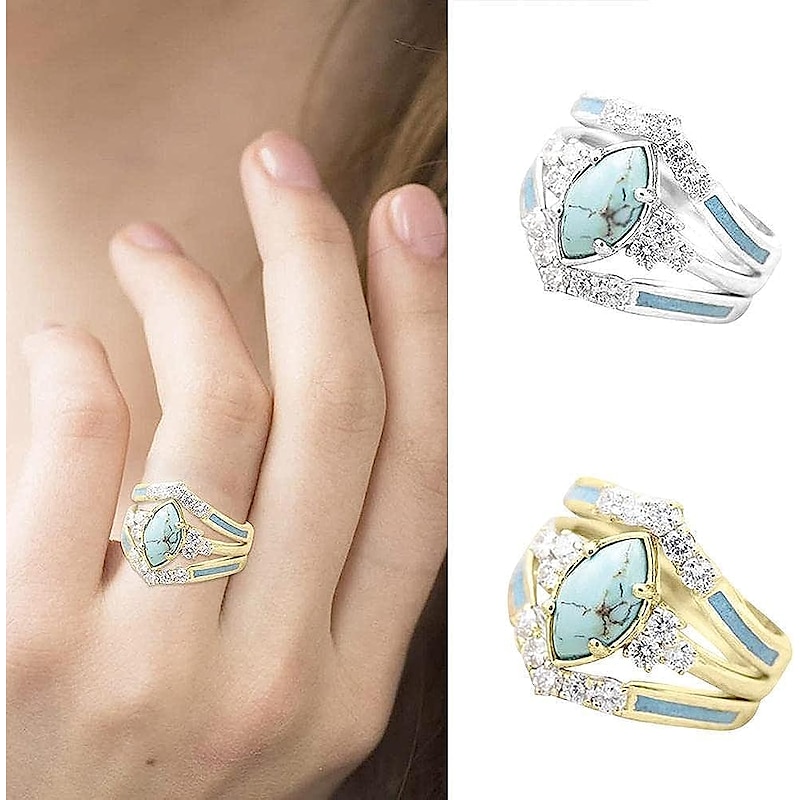 Women's Fashion Daily Pure Color Ring3