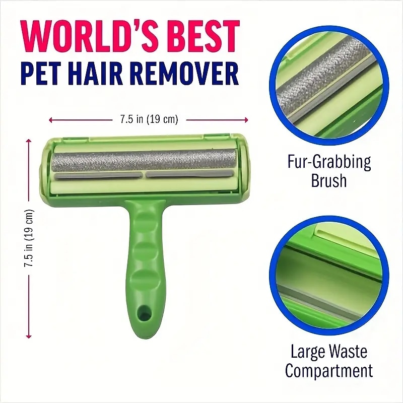 Eliminate Pet Hair Instantly - Reusable Hair Remover For Dogs & Cats Hair Roller For Sofas2